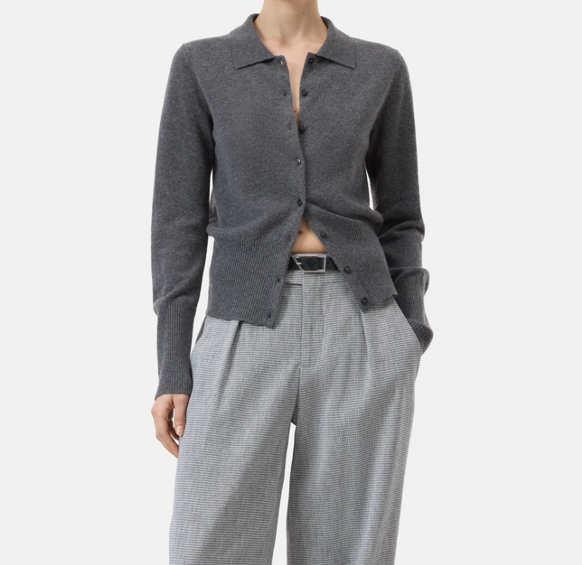 Cashmere Cardigan With Collar