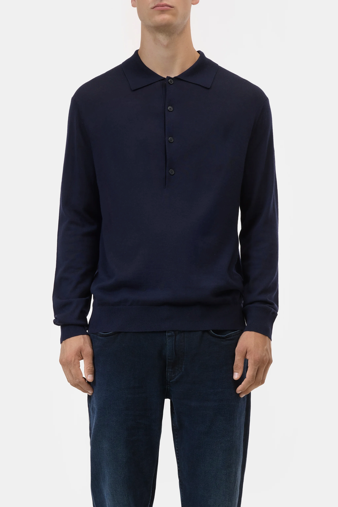 Polo Jumper Made Of Wool