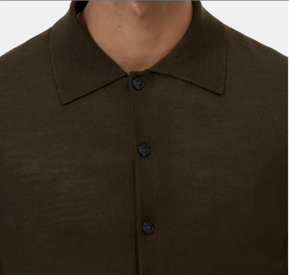 Polo Jumper Made Of Wool