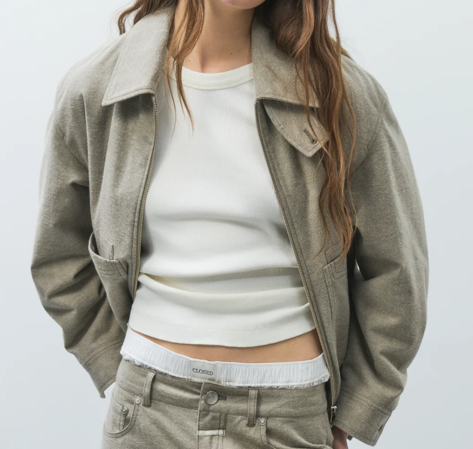 Zipped Cotton Jacket