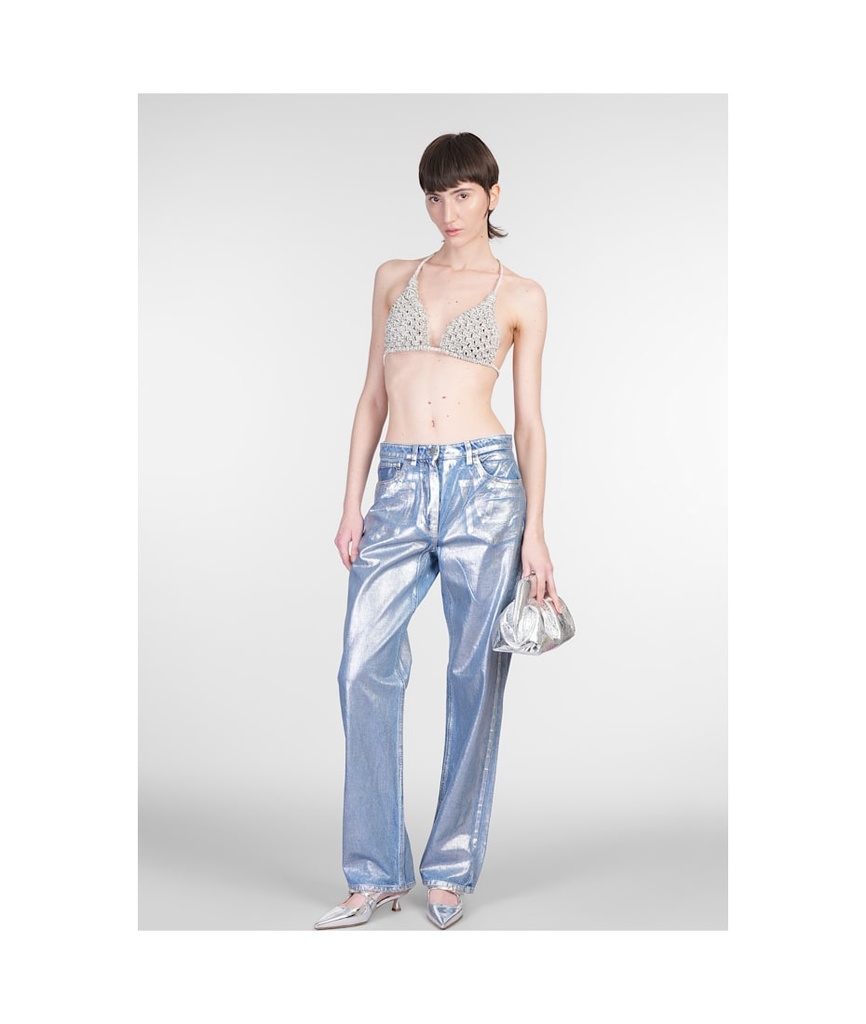 Pantalone Tasche Silver Blue