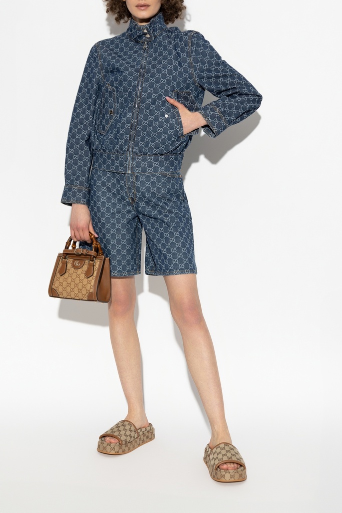 Denim Gg Jacquard Jacket