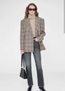 Aretha Blazer-Brown Plaid