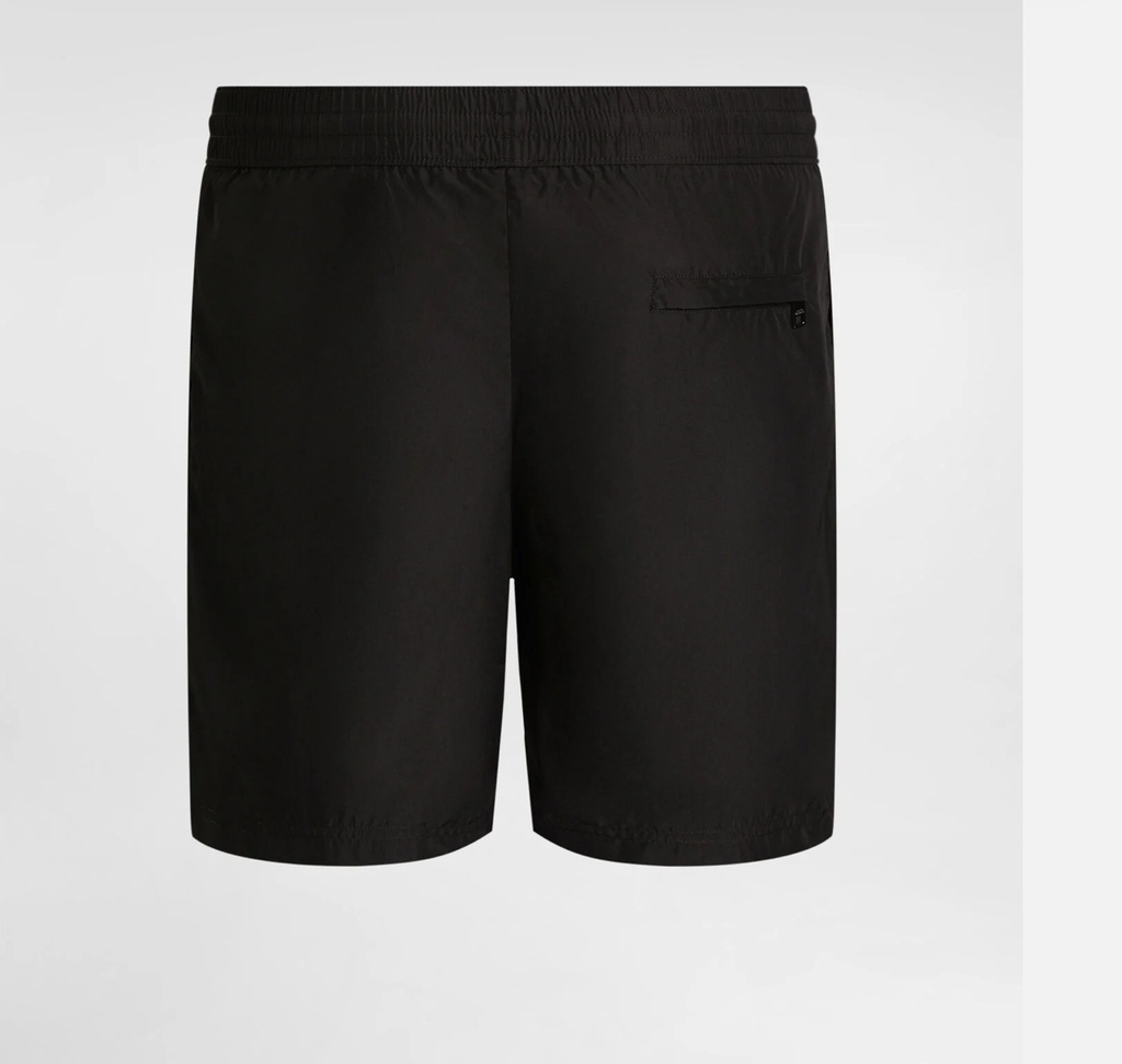 Mid Length Swim Trunks With Logo Tag