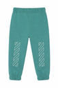 Bookish Diag Sweatpant Teal - White