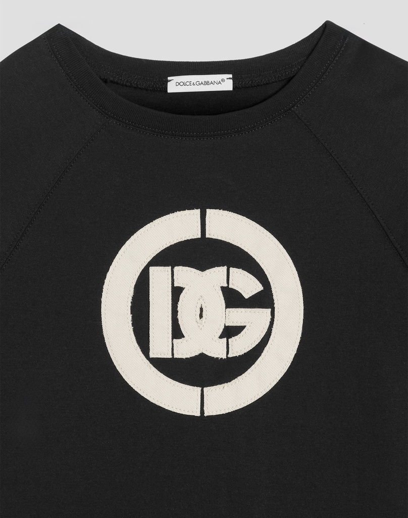 Jersey T-Shirt With DG Appliqué