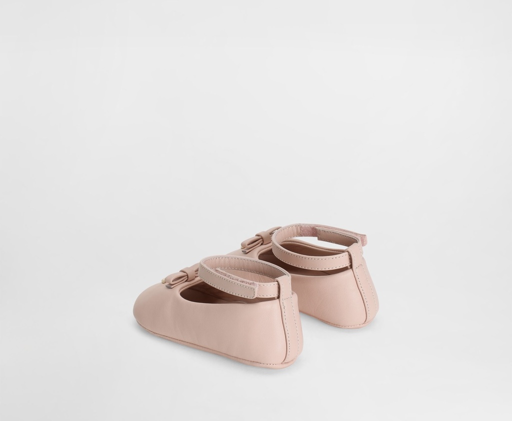 Nappa Leather Ballet Flats With Logo