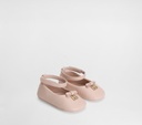 Nappa Leather Ballet Flats With Logo