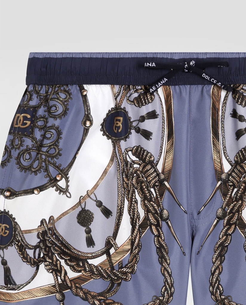 Medium Printed Nylon Swim Shorts