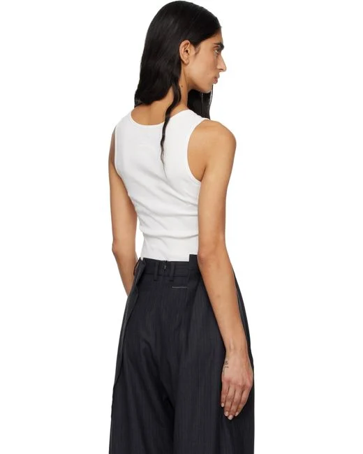 Ribbed Jersey Tank Top