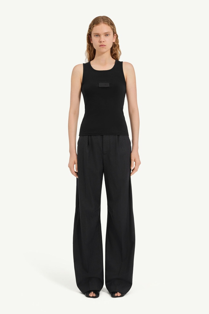 Ribbed Jersey Tank Top