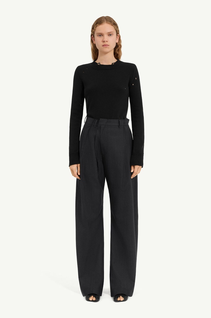 Striped Wool Trousers