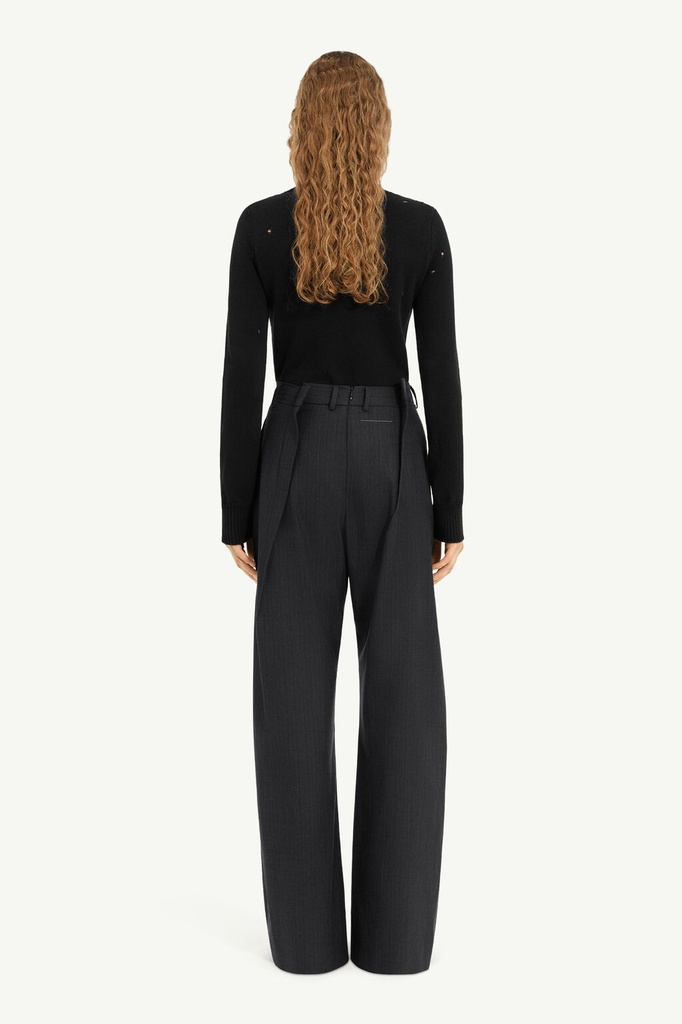 Striped Wool Trousers