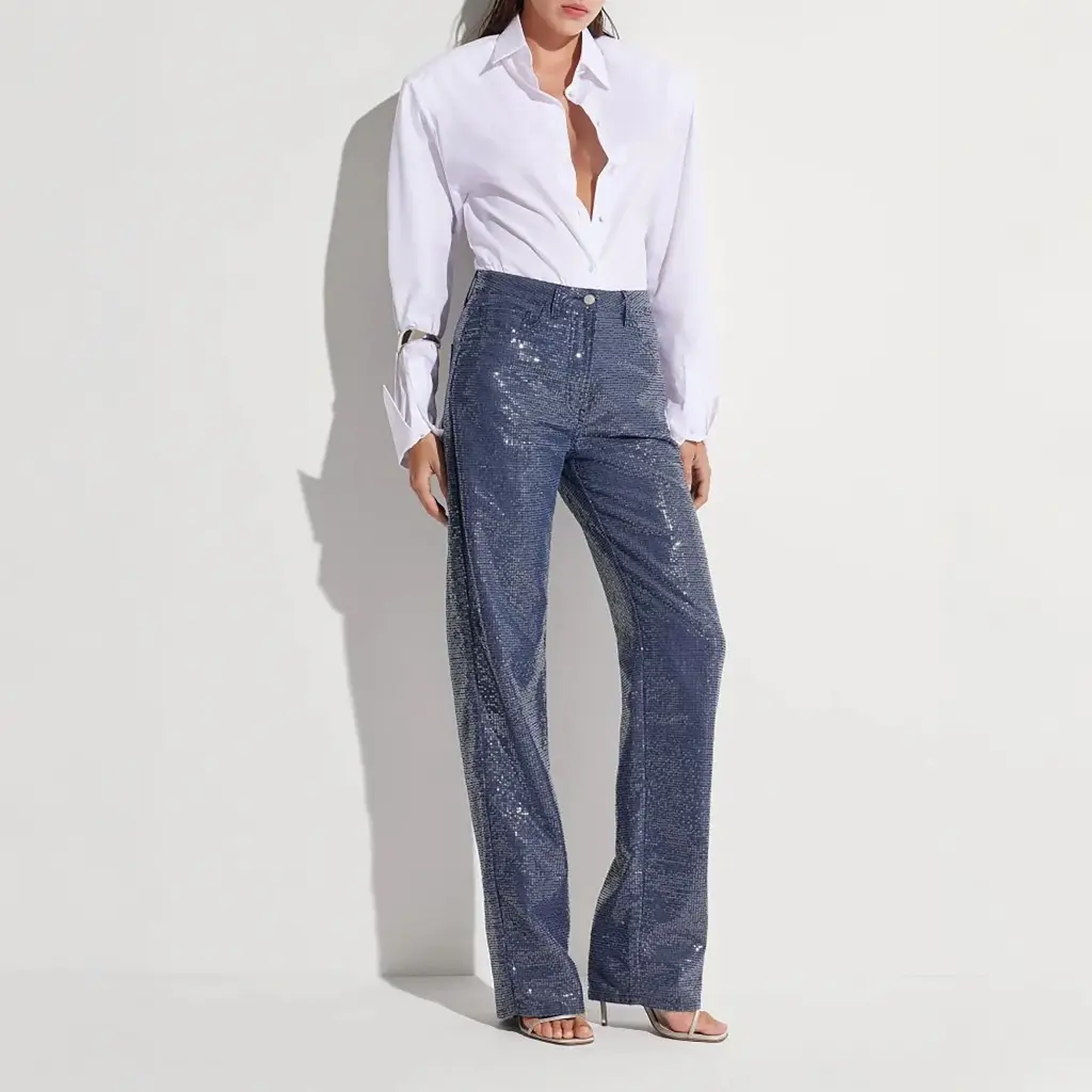 Pantalone Tasche Navy Blue Temina