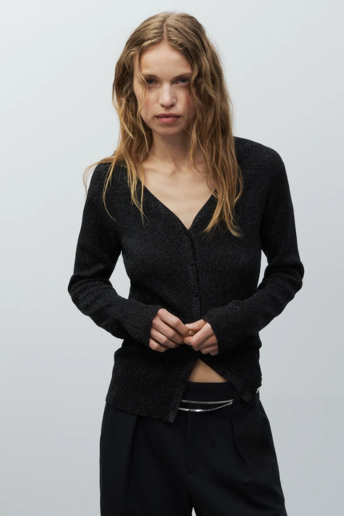 Slim V- Neck Cardigan 