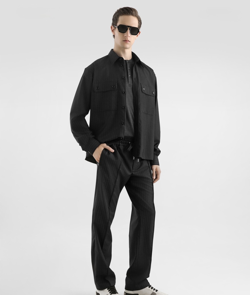 Tailored Pinstripe Jogging Trousers