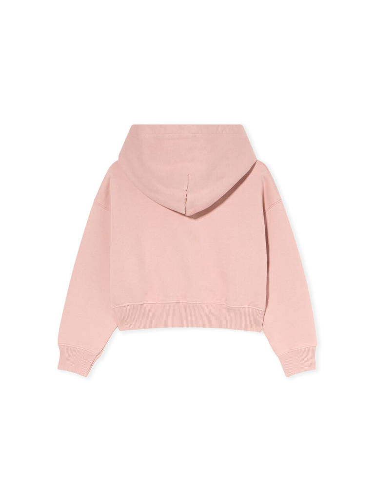 ARROW STUDS CARGO CROP HOODIE ROSE PINK