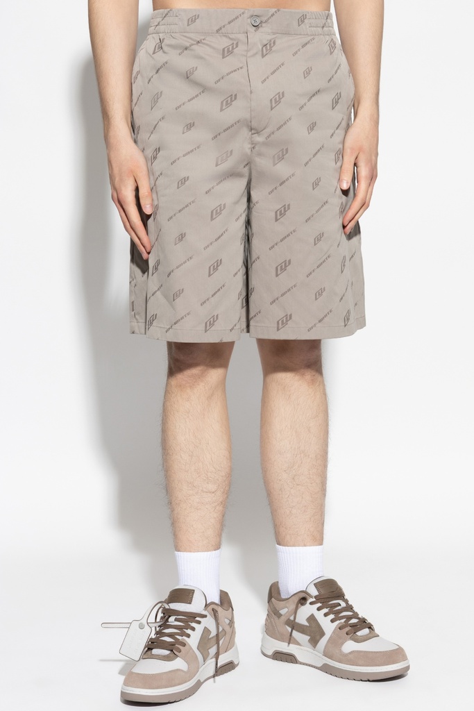 Cot Nyl Jacquard Bowling Shorts 