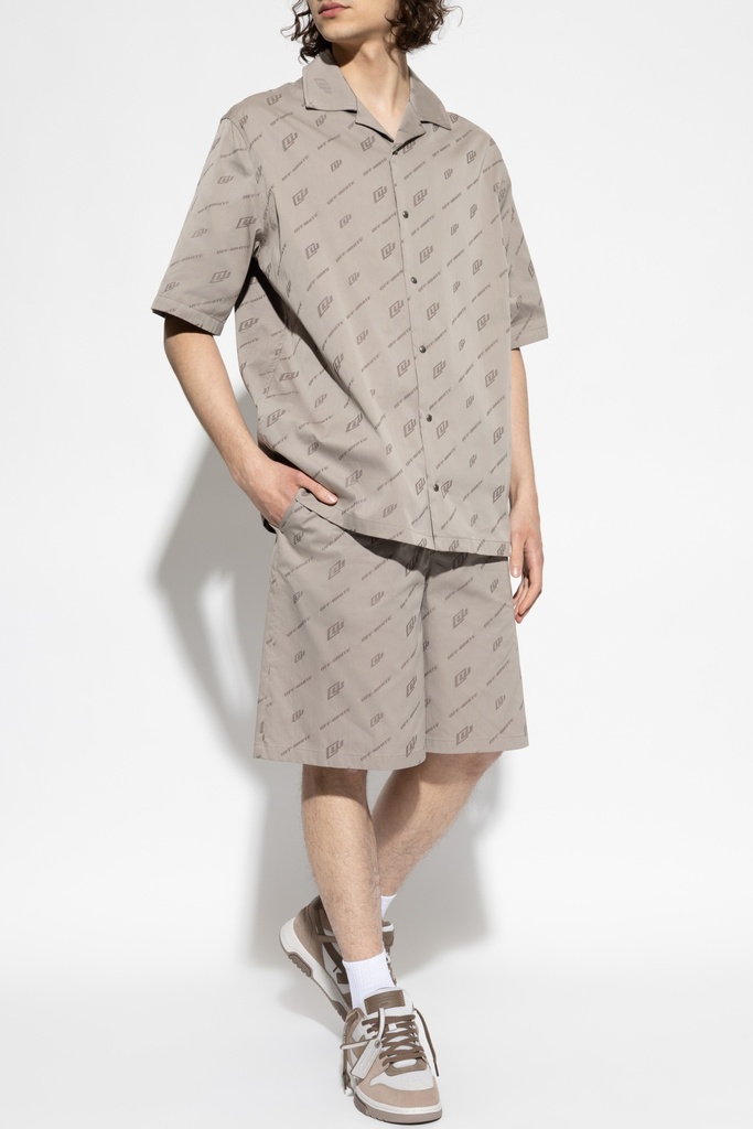 Cot Nyl Jacquard Bowling Shorts 