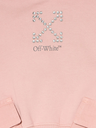 ARROW STUDS CARGO CROP HOODIE ROSE PINK