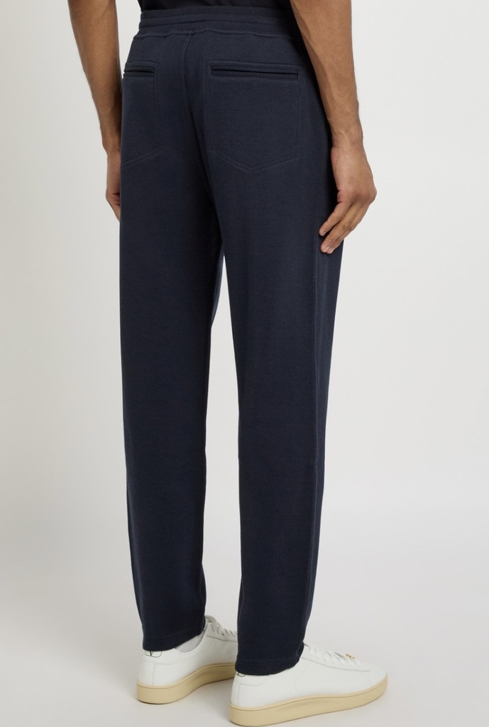 Cotton Cashmere And Silk French Terry Double Cloth Trousers