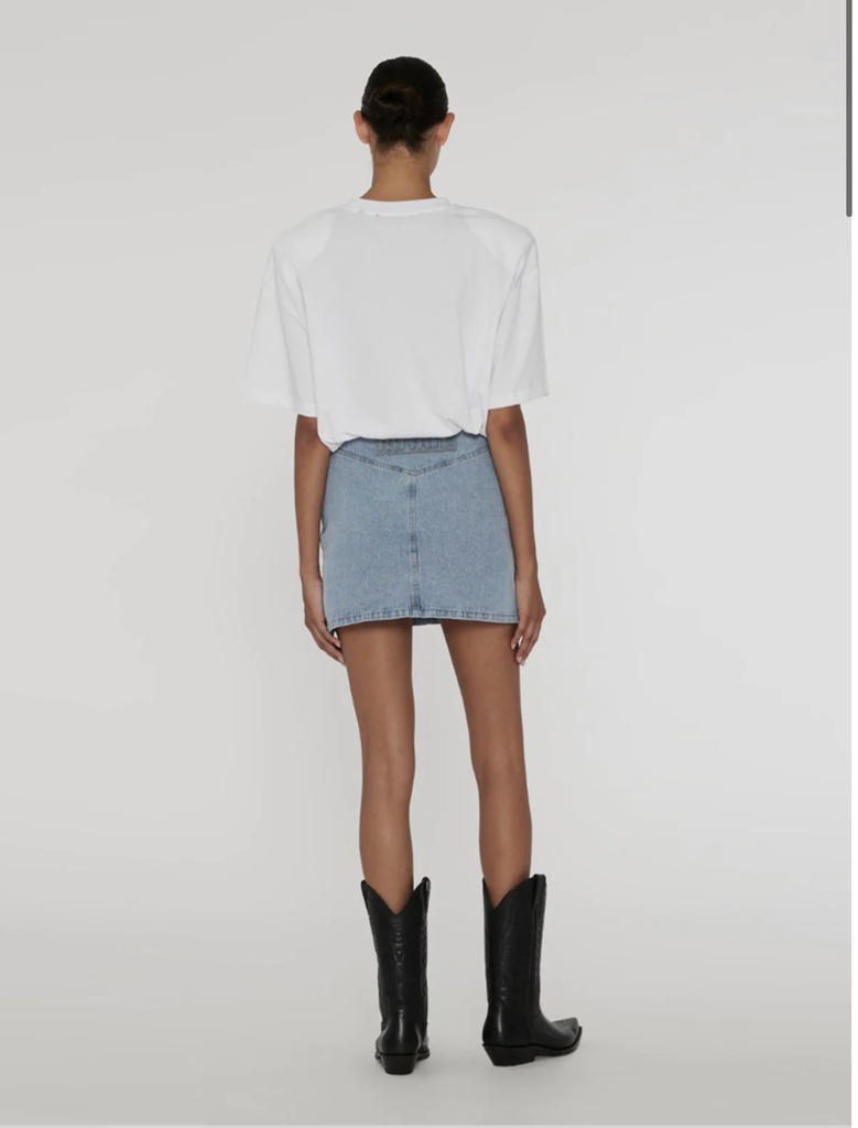 Denim Laced Mini Skirt