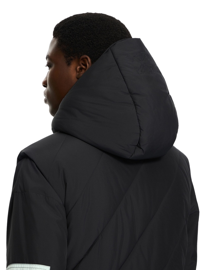 Light Nylon Diags Puffer