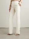 Jacquard Wide-Leg Pants
