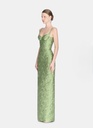 Ladies Dress Brocade Bamboo Maxi Dress