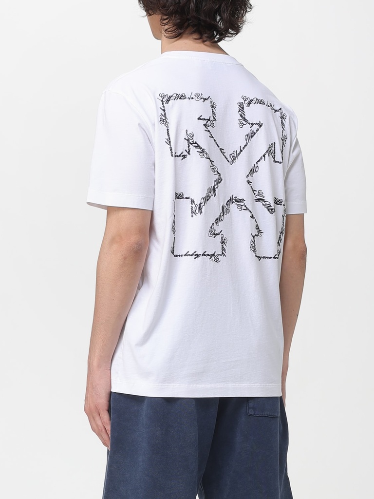 Script Arrow S/S Slim Tee White 