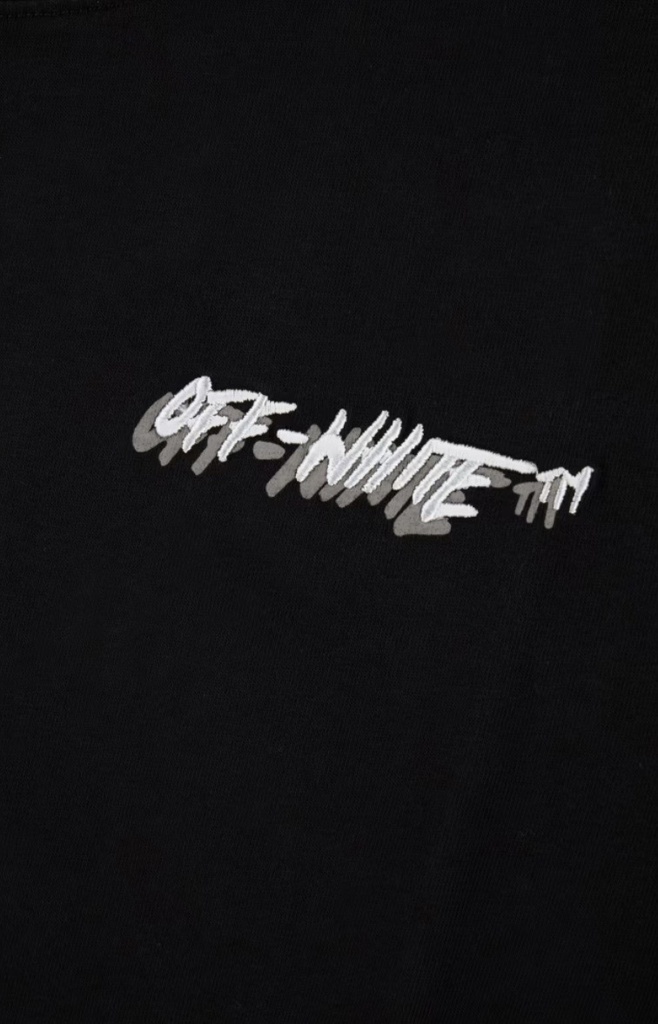 Shadow Logo T-Shirt- Off Logo S/S Slim Tee 