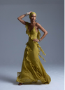 Mayara Maxi Dress In Yellow Georgette 