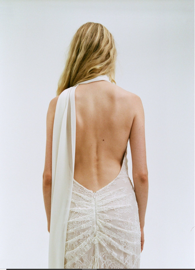 Amora Maxi Dress In Ivory Tulle