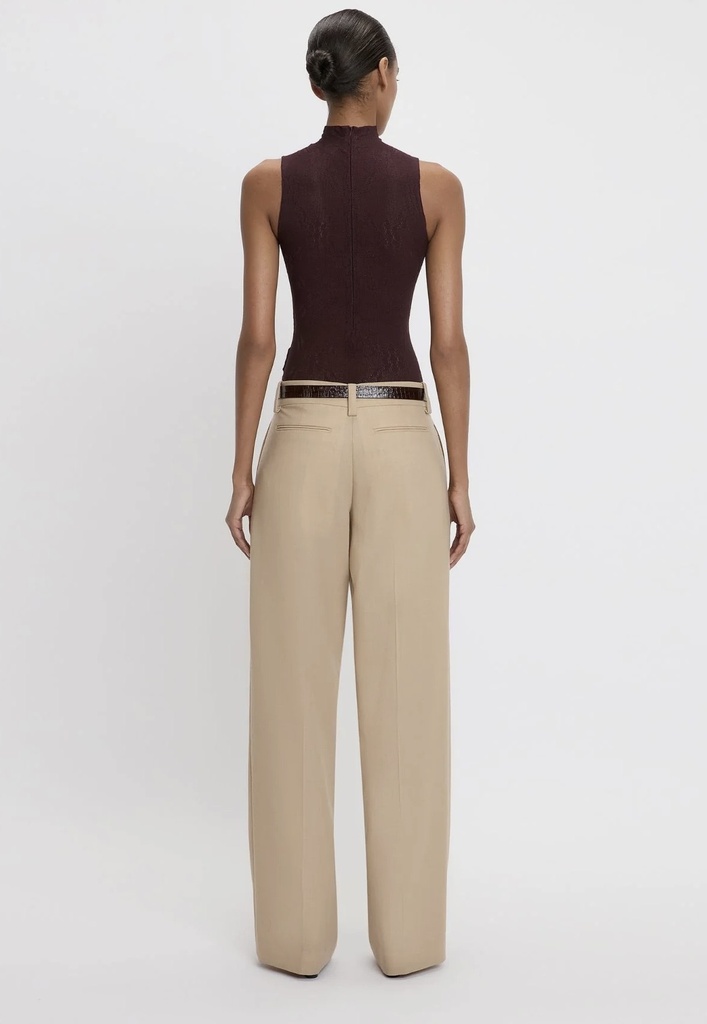 Low Rise Seam-Detail Trouser