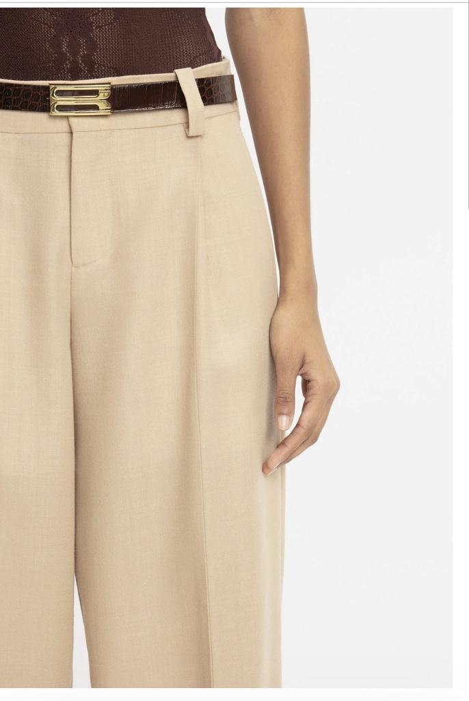 Low Rise Seam-Detail Trouser