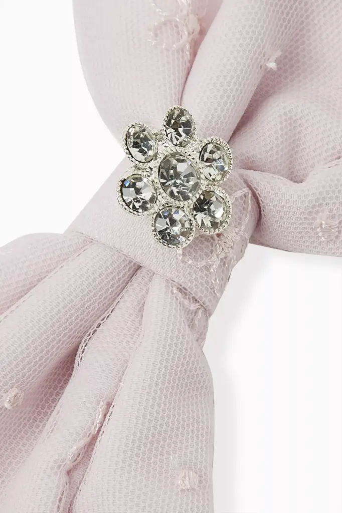 Lilac Tulle Bow Hairclip
