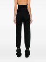 Trousers Marion - Cuff Adorned Straight Leg Fitted Denim Used Black