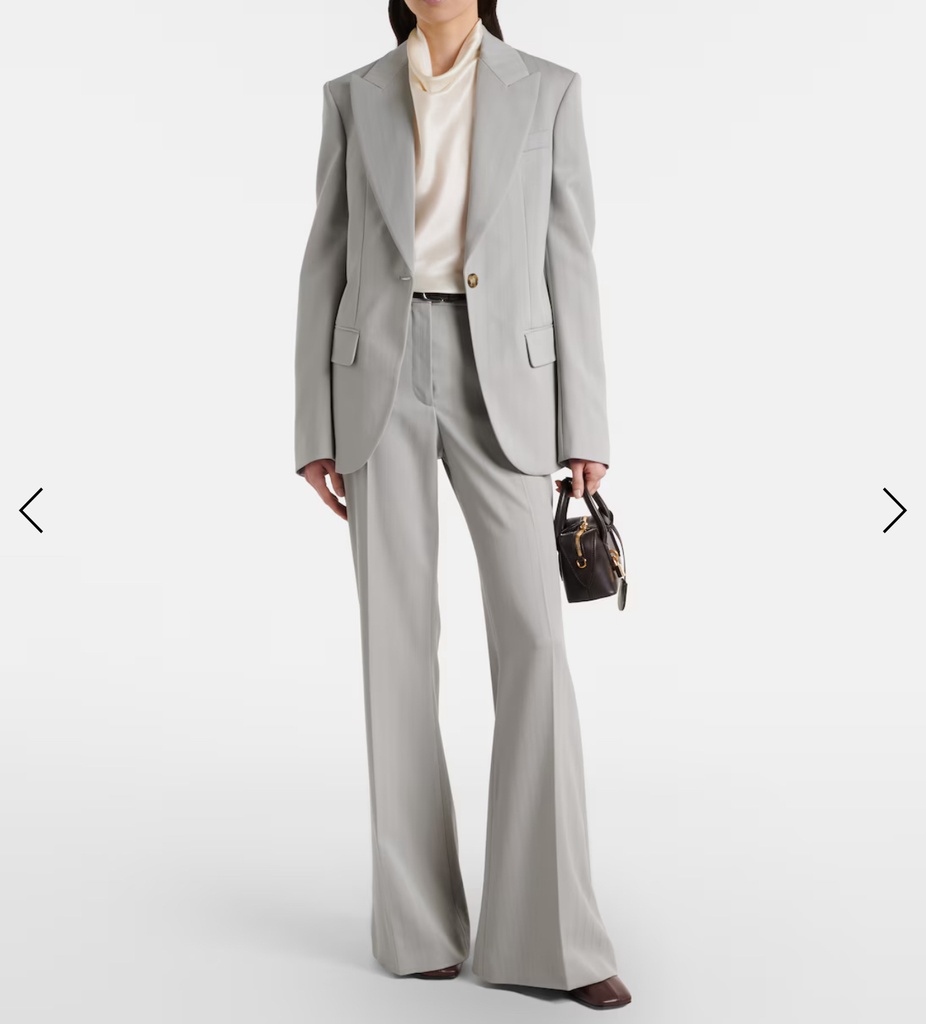 Dropped Waist Straight Leg Classic Tailoring 