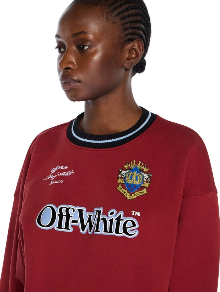 Sporty Over Crew Logo Sweatshirt