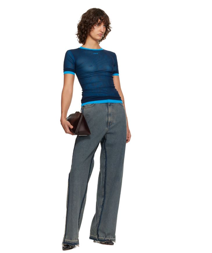 MESH DOUBLE LAYER S/S CREW 