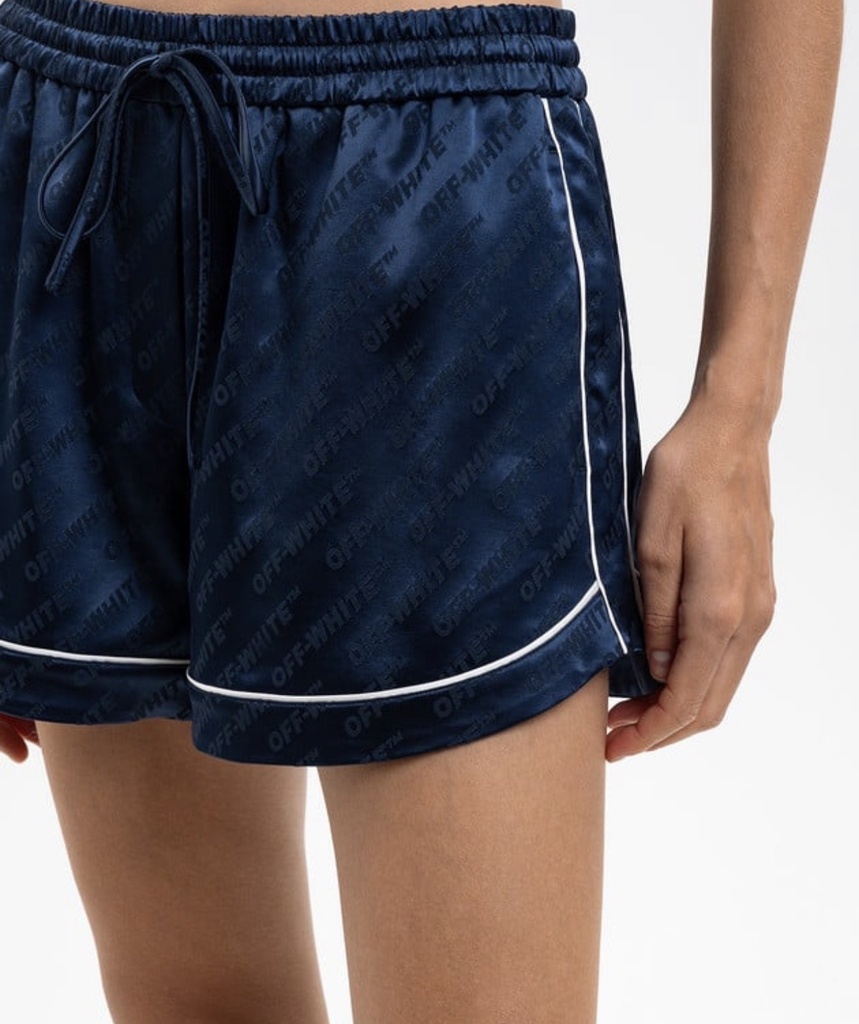 Jacquard Satin Pajama Shorts