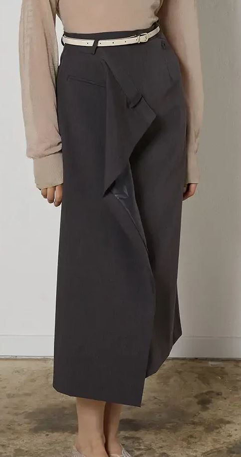 Asymetric Long Skirt