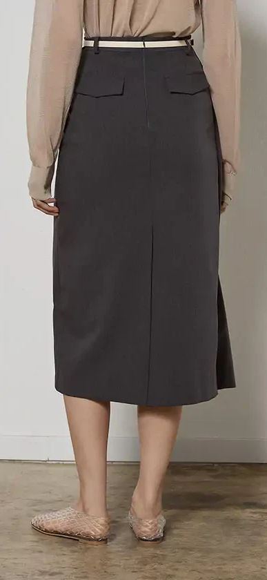 Asymetric Long Skirt