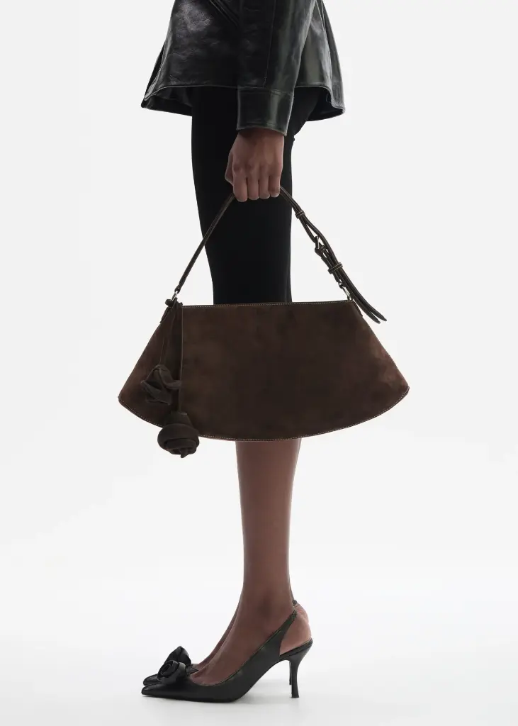 Rose Slingback Pumps In Black Leather