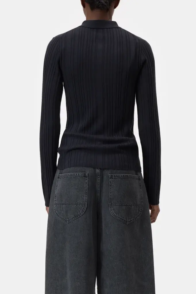 Polo Long Sleeve Made Of Wool Mix