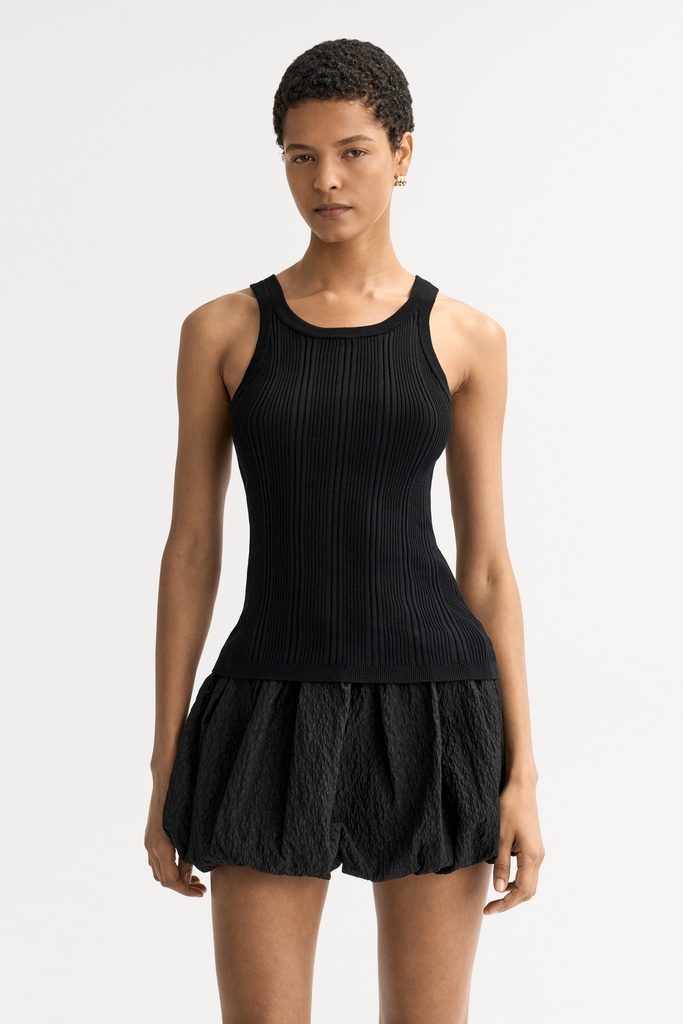 Fine Knit Rib Singlet 