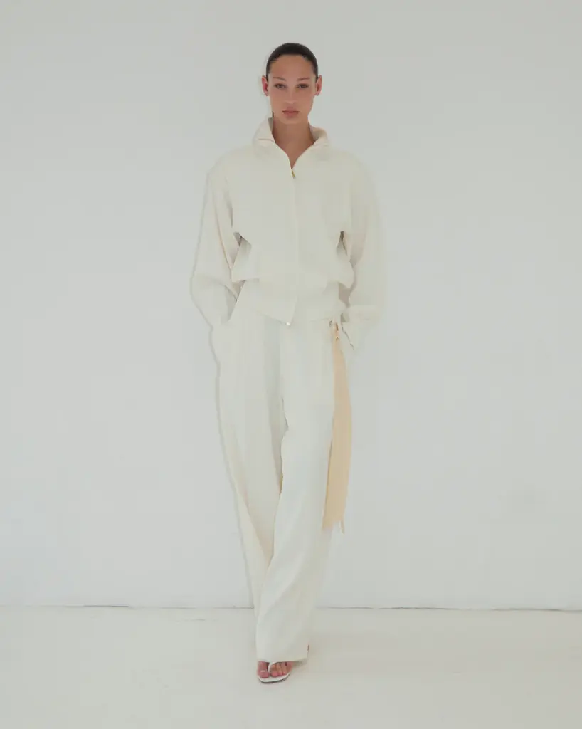 Joan- Sartorial Crop Bomber Jacket 