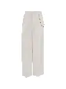 Danielle- Chain Adorned Wide-Led Trousers