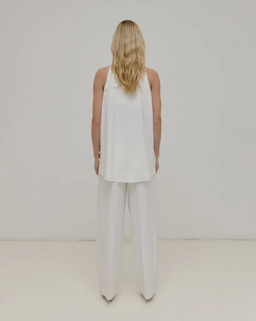 Danielle- Chain Adorned Wide-Led Trousers