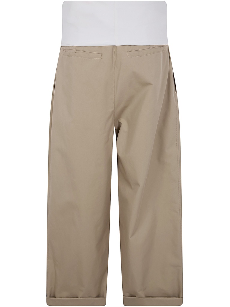 Wendy- Elastic Waist Wide- Led Trousers